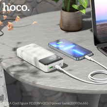 Заредете изображение във визуализатора на галерията – HOCO powerbank 20000 mAh PD QC3.0 3A 20W J102A white
