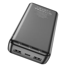 Заредете изображение във визуализатора на галерията – HOCO powerbank 20000 mAh 2,1A J100A black
