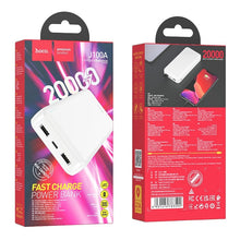 Заредете изображение във визуализатора на галерията – HOCO powerbank 20000 mAh 2,1A J100A white
