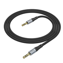 Заредете изображение във визуализатора на галерията – Кабел Hoco AUX Jack 3,5 mm (male) to Jack 3,5 mm (male) UPA26 1 m черен
