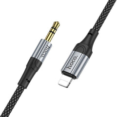 Кабел AUX Lightning към Jack 3,5 mm Hoco 1 m UPA26 - черен