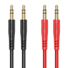 Заредете изображение във визуализатора на галерията – HOCO kabel AUX Jack 3,5 mm (male) to Jack 3,5 mm (male) UPA24 1 m red
