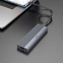 Заредете изображение във визуализатора на галерията – HOCO enclosure for M.2 NVME SSD drives M key B+M key up to 4TB Type C USB3.2 / 10GBps HB47A metal gray
