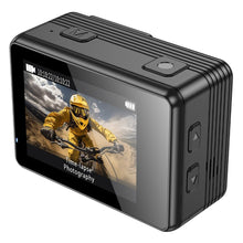 Заредете изображение във визуализатора на галерията – HOCO sports camera with digital displays 1,3&quot; + 2&quot; anti-shake IPS 4K DV102 black
