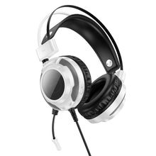 Заредете изображение във визуализатора на галерията – HOCO wire headphones USB A + Jack 3,5 mm with microphone gaming W110 2 m white
