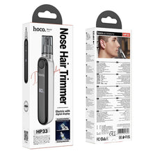 Заредете изображение във визуализатора на галерията – HOCO nose hair trimmer with display HP33 silver
