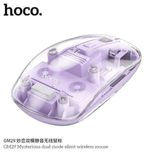 Заредете изображение във визуализатора на галерията – HOCO computer wireless mouse 2,4G 1600 dpi GM29 romantic purple
