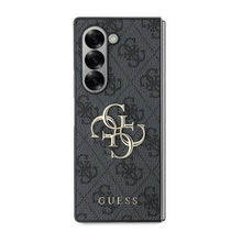 Заредете изображение във визуализатора на галерията – Оригинален гръб GUESS за SAMSUNG Z Fold 6 GUHCZFD64GMGGR (PU 4G Leather Metal Logo) черен
