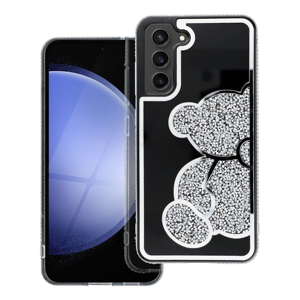 Гръб TEDDY BEAR за SAMSUNG S24 Ultra сребрист