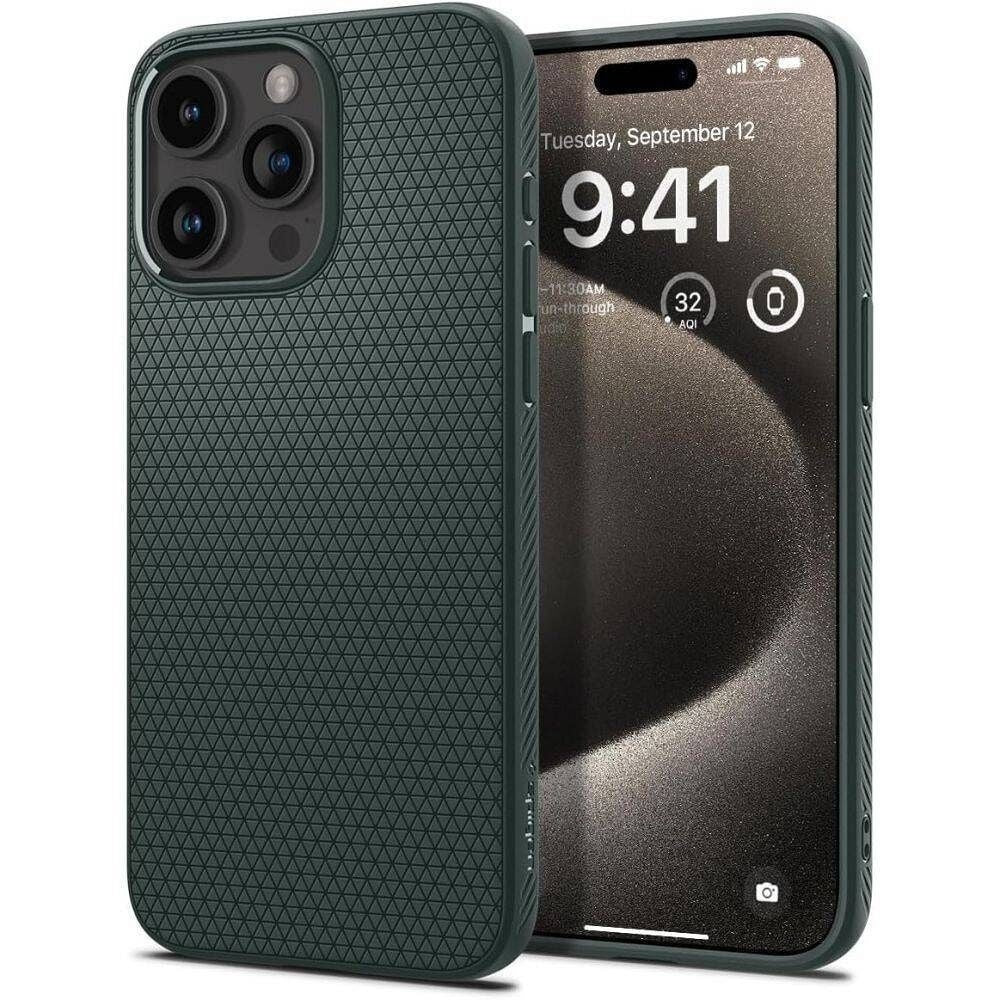 SPIGEN LIQUID AIR калъф за IPHONE 16 Pro Max abbys зелен