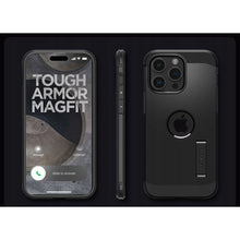 Заредете изображение във визуализатора на галерията – Оригинален гръб SPIGEN TOUGH ARMOR MAG compatible with MagSafe for IPHONE 16 Pro Max черен
