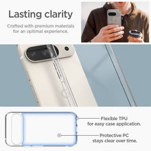 Заредете изображение във визуализатора на галерията – SPIGEN ULTRA HYBRID калъф за GOOGLE Pixel 9 / 9 Pro XL crystal clear
