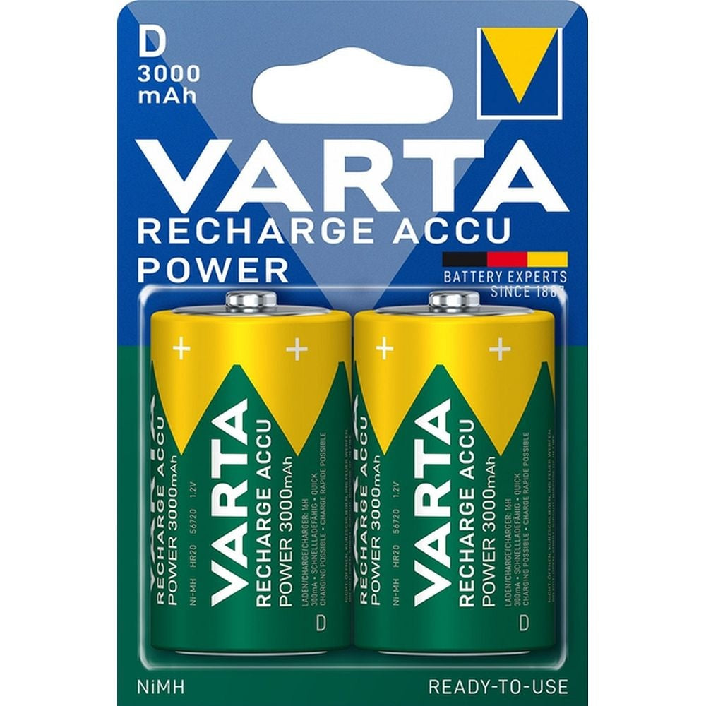 VARTA акумулаторна батерия R20 (Тип D) 3000 mAh Accu Power 2 бр.