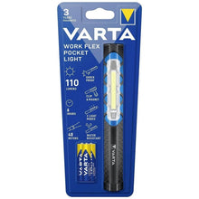 Заредете изображение във визуализатора на галерията – VARTA фенерче LED Pen light 17647 + 3 x батерии R3 (AAA)
