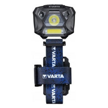 Заредете изображение във визуализатора на галерията – VARTA челник LED Work flex с датчик за движение H20 150lm 18648 + 3 x батерии R3 (AAA)
