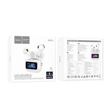 Заредете изображение във визуализатора на галерията – HOCO wireless earphones bluetooth with touch screen TWS EW73 white
