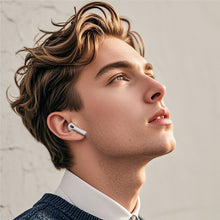 Заредете изображение във визуализатора на галерията – HOCO wireless earphones bluetooth with touch screen TWS EW73 white
