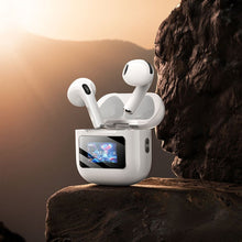 Заредете изображение във визуализатора на галерията – HOCO wireless earphones bluetooth with touch screen TWS EW73 white
