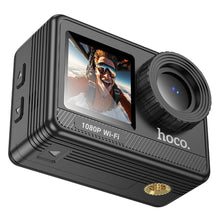 Заредете изображение във визуализатора на галерията – HOCO dual color screen sports camera DV103 black
