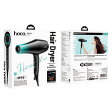Заредете изображение във визуализатора на галерията – HOCO hair dryer with hot and cold air HP15 gradient blue
