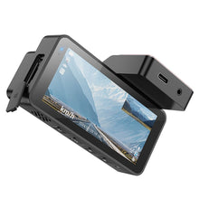 Заредете изображение във визуализатора на галерията – HOCO car camera with display 3,69&quot; + rear camera 2K GPS DV12 silvery gray
