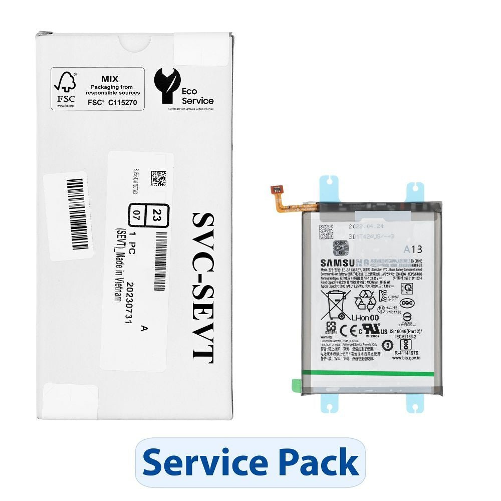 ServicePack Батерия EB-BA217ABY за SAMSUNG A13/A04s/A13/A13 5G/A127 GH82-22989A