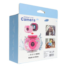 Заредете изображение във визуализатора на галерията – Waterproof digital camera for kids with screen 2" 1080P / 30fps KDC-0025B blue
