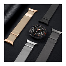 Заредете изображение във визуализатора на галерията – DUX DUCIS strap MILANESE stainless steel magnetic 47 mm black
