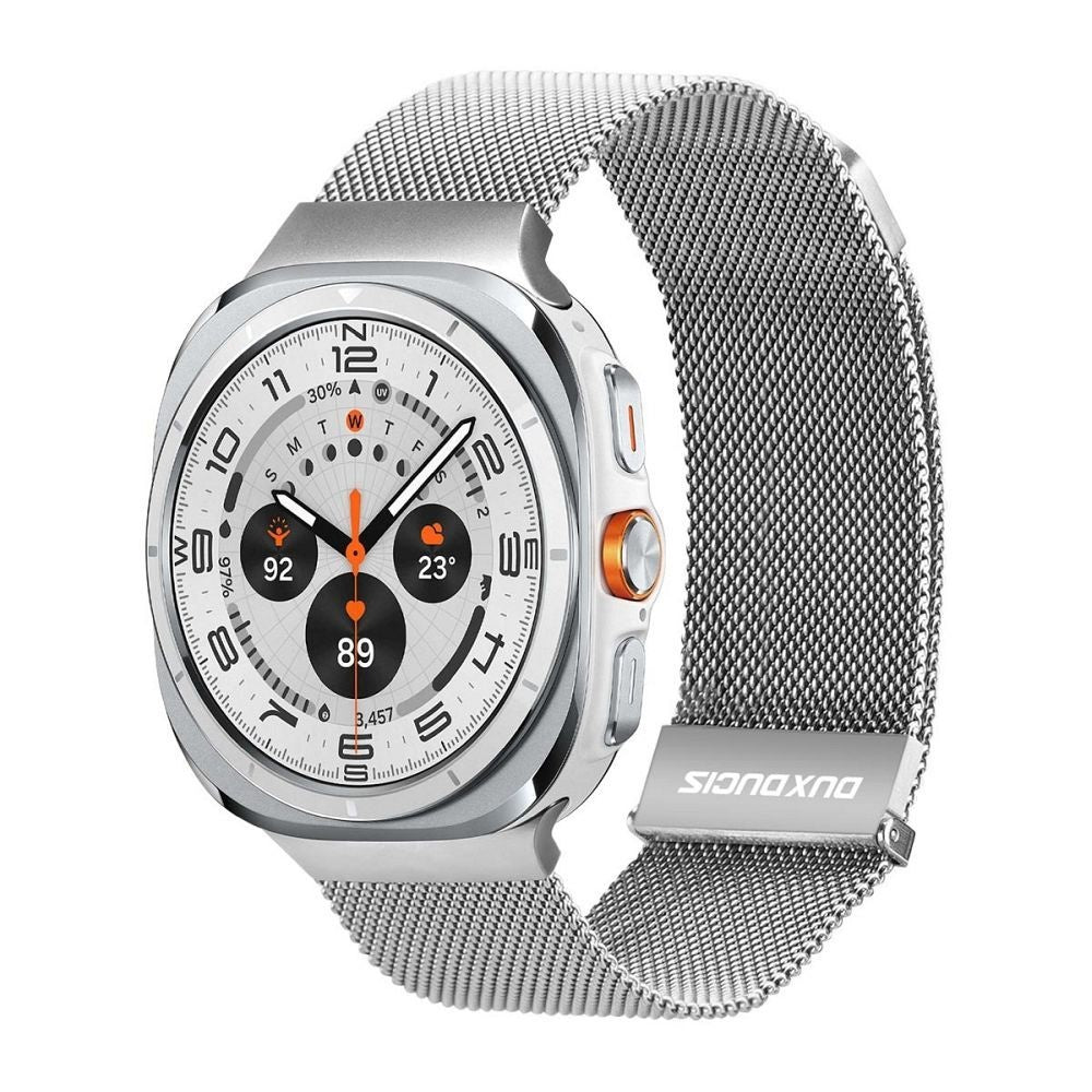 DUX DUCIS strap MILANESE stainless steel magnetic 47 mm silver