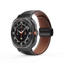 Заредете изображение във визуализатора на галерията – DUX DUCIS каишка YA истинска кожа 47 мм черен
