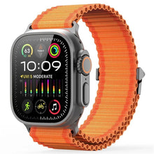 Заредете изображение във визуализатора на галерията – DUX DUCIS strap YC nylon for Apple Watch 38 / 40 / 41 / 42mm Orange
