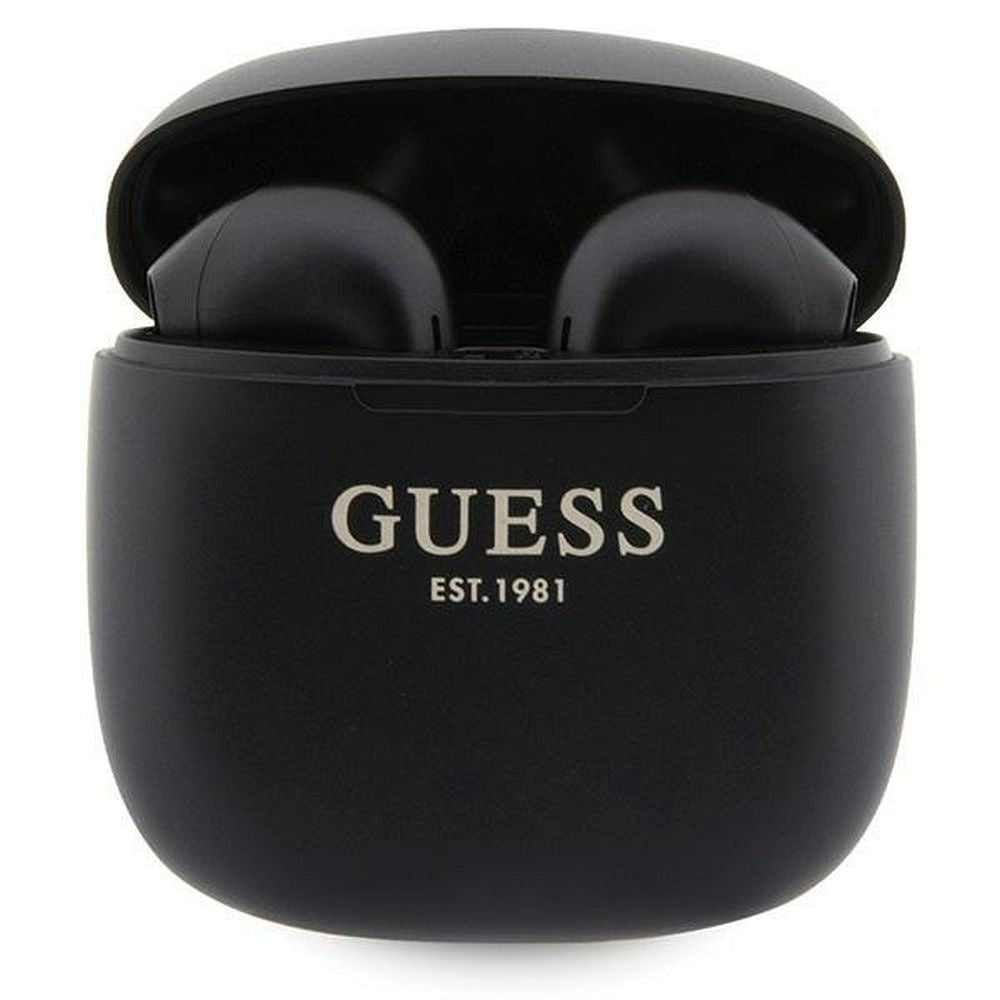 GUESS безжични слушалки bluetooth TWS + докинг станция GUTWST26PSK (Classic EST Logo) черно