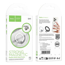 Заредете изображение във визуализатора на галерията – HOCO magnetic mobile phone ring holder GH1 white
