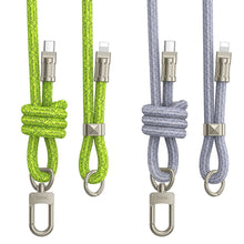 Заредете изображение във визуализатора на галерията – HOCO lanyard shape cable Type C to Lightning PD 20W GH7 1,8 m denim blue
