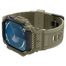 Заредете изображение във визуализатора на галерията – SPIGEN RUGGED ARMOR калъф за "PRO" for APPLE Watch 10 (46 mm) vintage khaki
