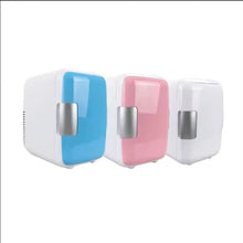 Заредете изображение във визуализатора на галерията – Portable travel refrigerator for car and home 12V / 220V 4L PA2-4L rose red
