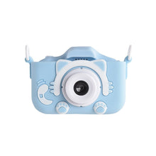 Заредете изображение във визуализатора на галерията – Digital camera for kids cat shape 40Mpx X5S blue
