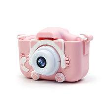 Заредете изображение във визуализатора на галерията – Digital camera for kids cat shape 40Mpx X5S pink
