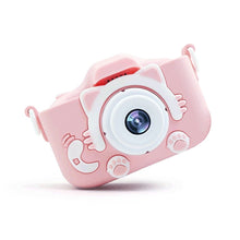 Заредете изображение във визуализатора на галерията – Digital camera for kids cat shape 40Mpx X5S pink
