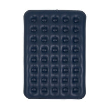 Заредете изображение във визуализатора на галерията – Inflatable double travel mattress with velvet finish + inflating pump 67002 blue
