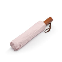 Заредете изображение във визуализатора на галерията – Automatic foldable umbrella with wood handle 10-ribs XXL 115 cm pink
