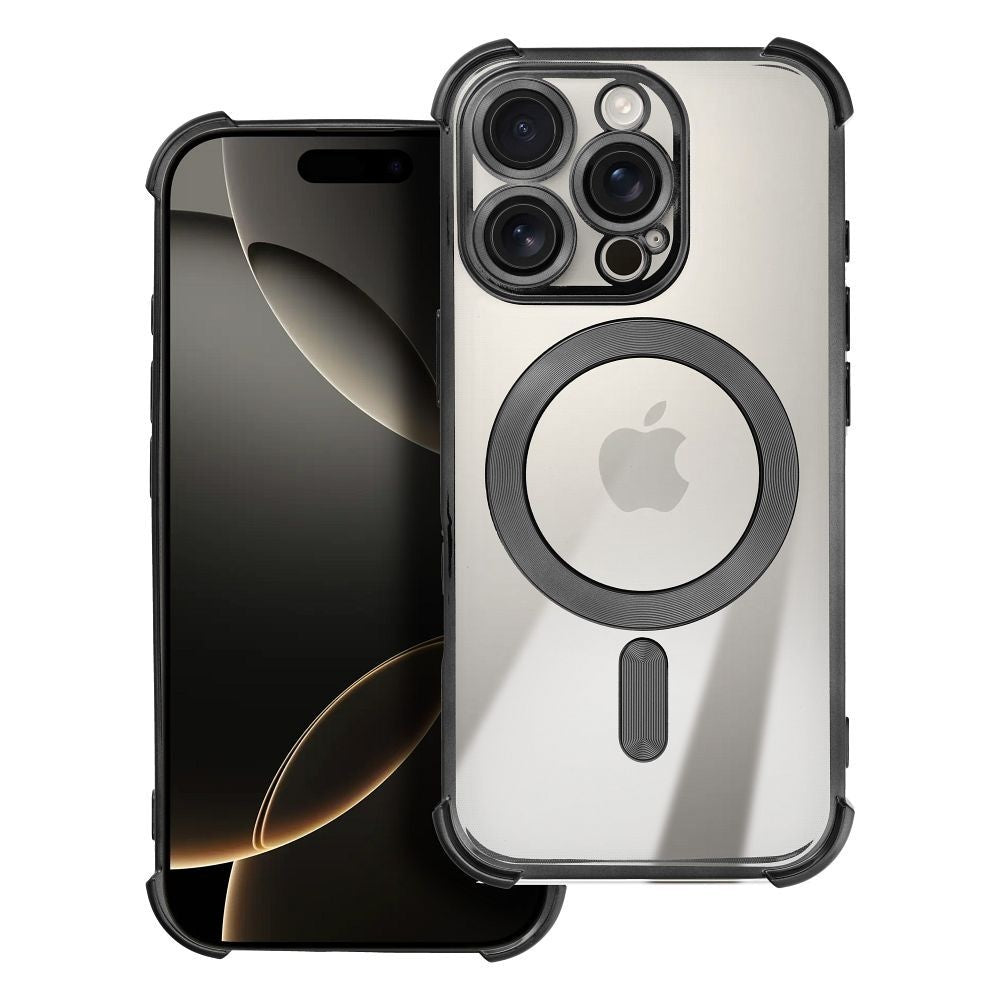 Гръб ANTISHOCK ELECTRO за IPHONE 16 Pro compatible with MagSafe черен