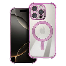 Заредете изображение във визуализатора на галерията – Гръб ANTISHOCK ELECTRO за IPHONE 16 Pro compatible with MagSafe розов
