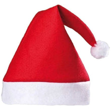 Заредете изображение във визуализатора на галерията – Santa Claus hat with pompom RC-K-296 red
