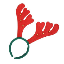 Заредете изображение във визуализатора на галерията – Christmas Headband "Reindeer Antlers with Bells" RC-K-297
