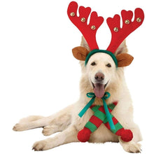 Заредете изображение във визуализатора на галерията – Christmas Headband "Reindeer Antlers with Bells" RC-K-297
