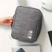 Заредете изображение във визуализатора на галерията – Travel organizer with compartments and handle R-K-1080 gray
