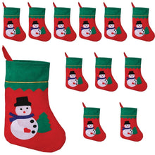 Заредете изображение във визуализатора на галерията – Christmas stocking for gifts with a snowman RC-K-302 multicolor

