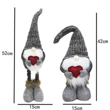 Заредете изображение във визуализатора на галерията – Christmas decoration elf on telescopic legs RC-K-1215 gray
