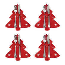Заредете изображение във визуализатора на галерията – Christmas cutlery mat set RC-K-308 4 pcs red

